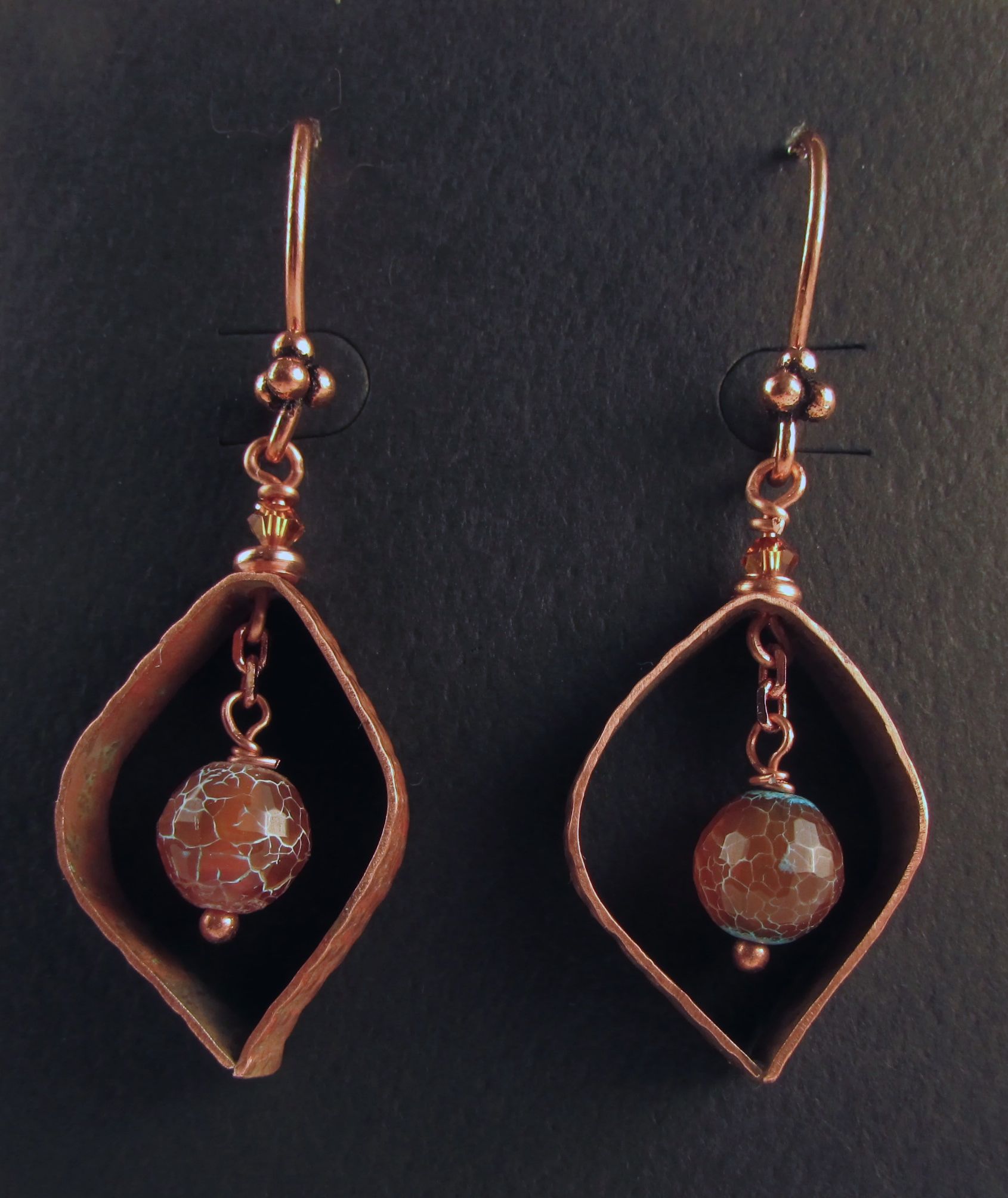 $48 Jasper and Copper Earring LB3661