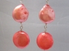$50 Hombre Peach Pearl Earring