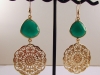 $50 Green Chalcedony on gold LB3747
