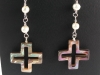 $48 Paua Cross on Pearl chain LB6714