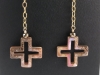$48 Paua Cross on Gold-fill chain LB6716