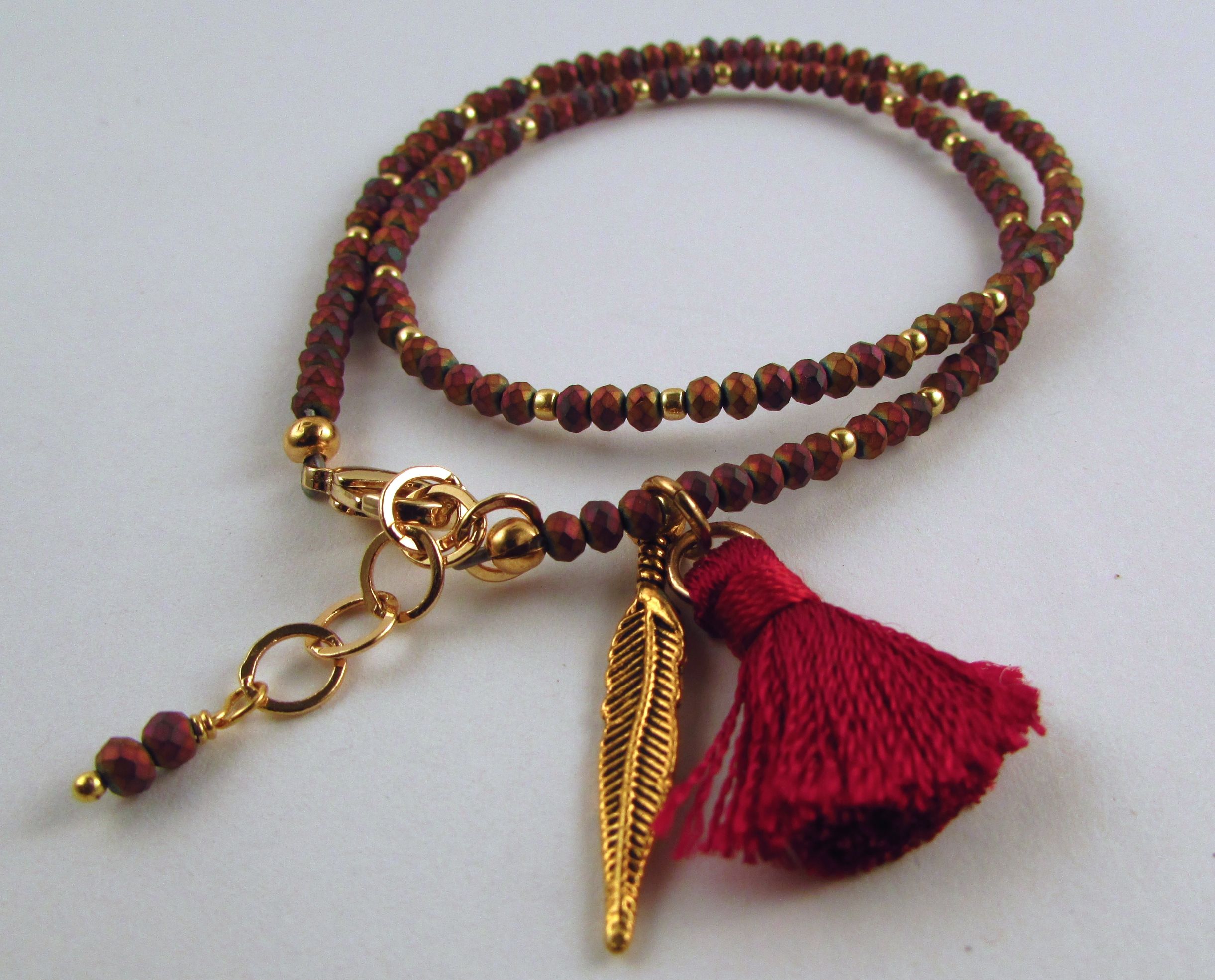 $38 Matte crystal Bracelet LB3727