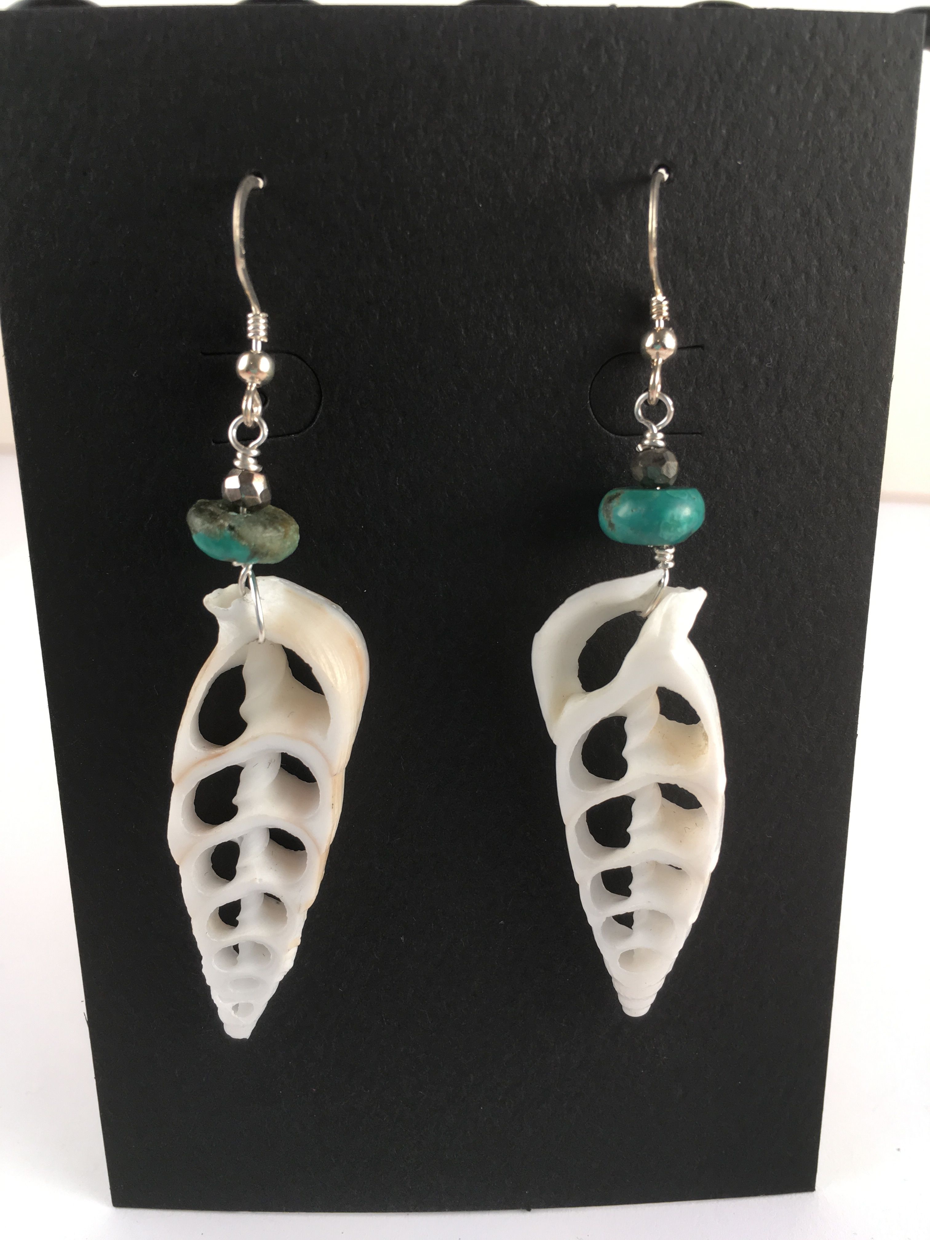 $40 Shell slice with Turquoise 6712