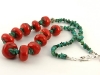 Turquoise and Coral